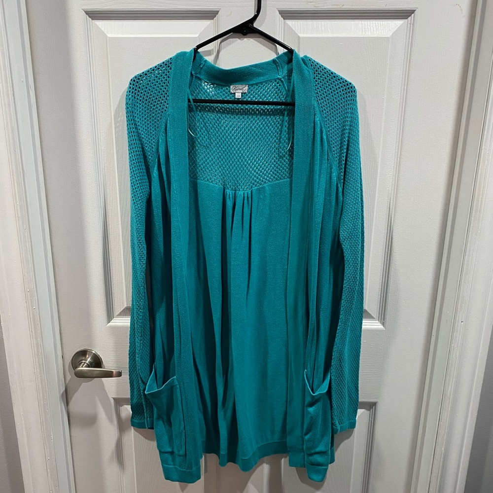 Turquoise cardigan